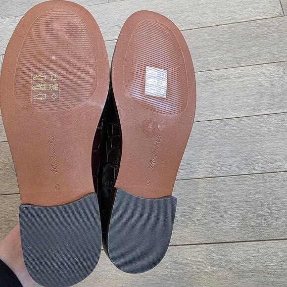 Madewell brown leather loafers with - Picture 6 of 6